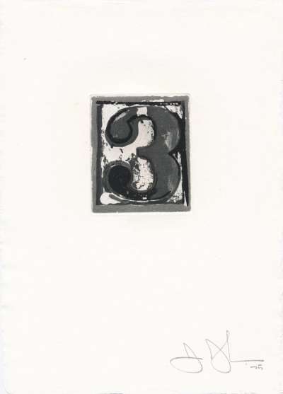 3 (ULAE 159) - Signed Print by Jasper Johns 1975 - MyArtBroker