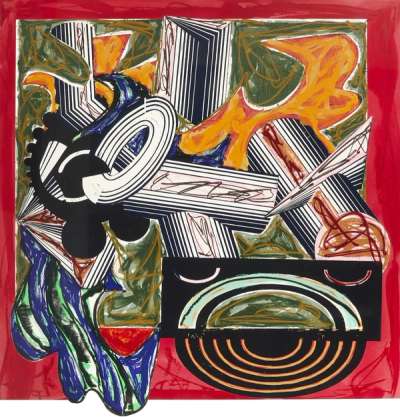 Then Came A Dog And Bit The Cat - Signed Print by Frank Stella 1984 - MyArtBroker