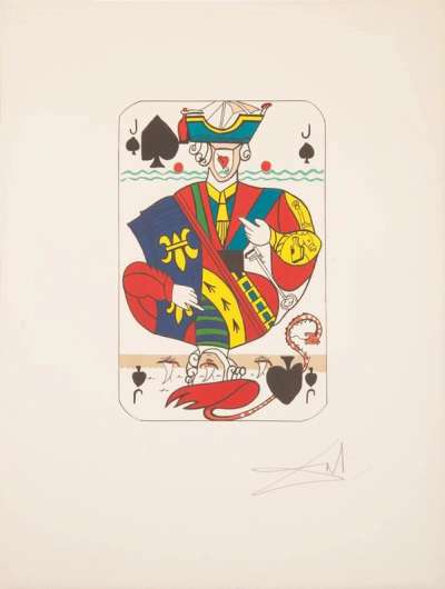 Salvador Dali: Spades (four works) - Signed Print