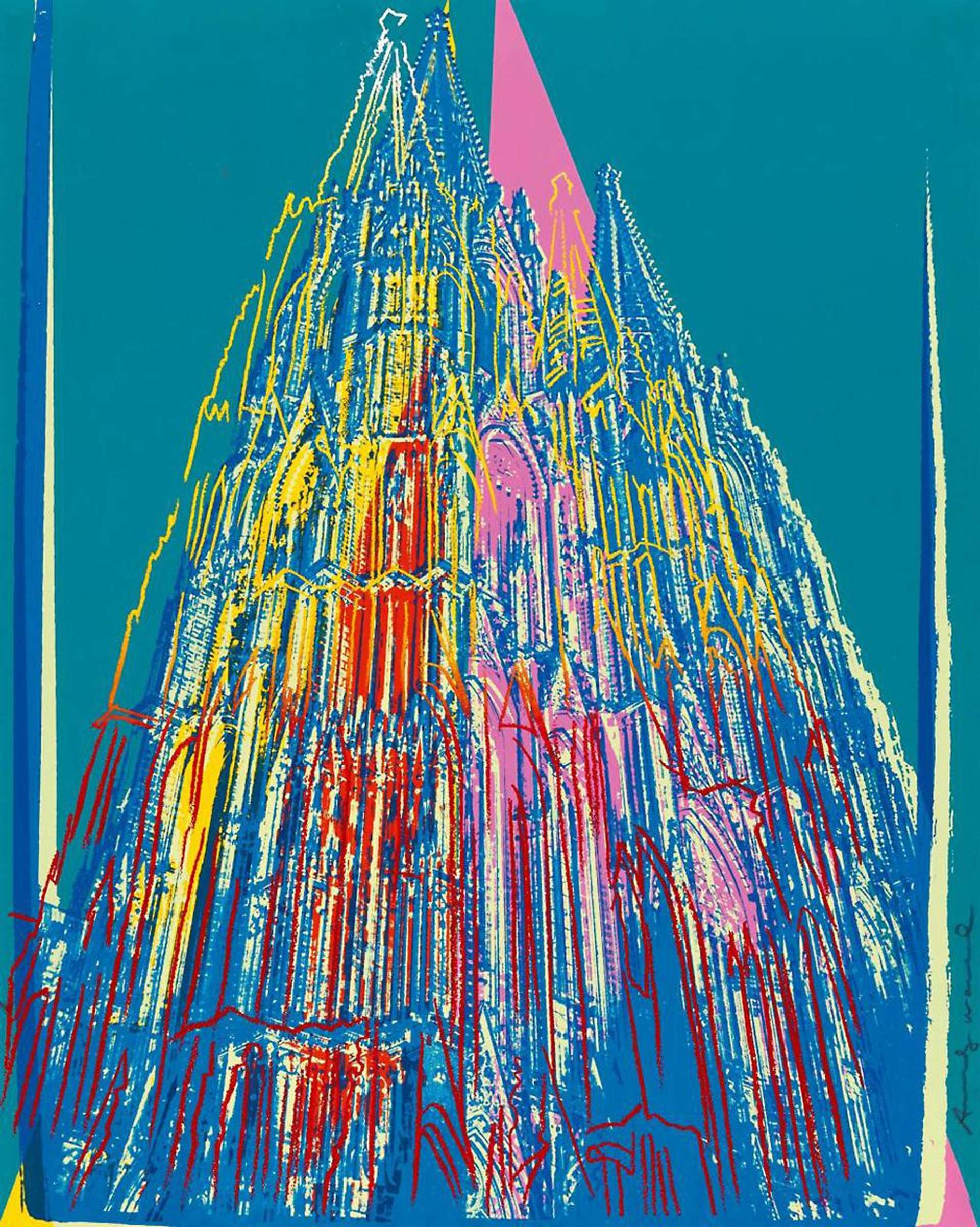 Cologne Cathedral - Signed Print by Andy Warhol 1985 - MyArtBroker