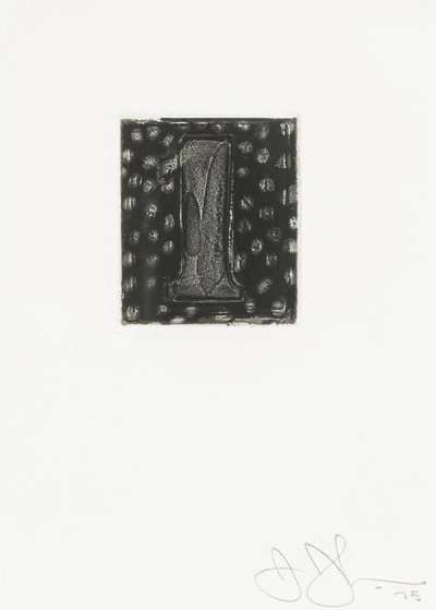 1 (ULAE 157) - Signed Print by Jasper Johns 1975 - MyArtBroker