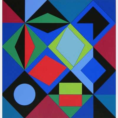 Sikra-MC - Signed Print by Victor Vasarely 1968 - MyArtBroker
