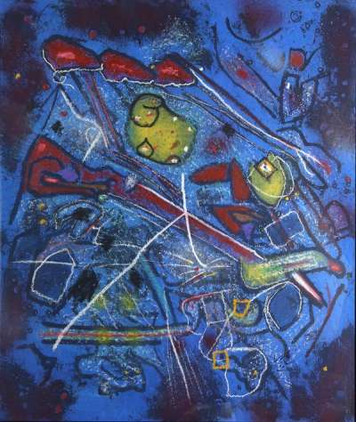 Redness Of Blue - Signed Print by Roberto Matta 1996 - MyArtBroker