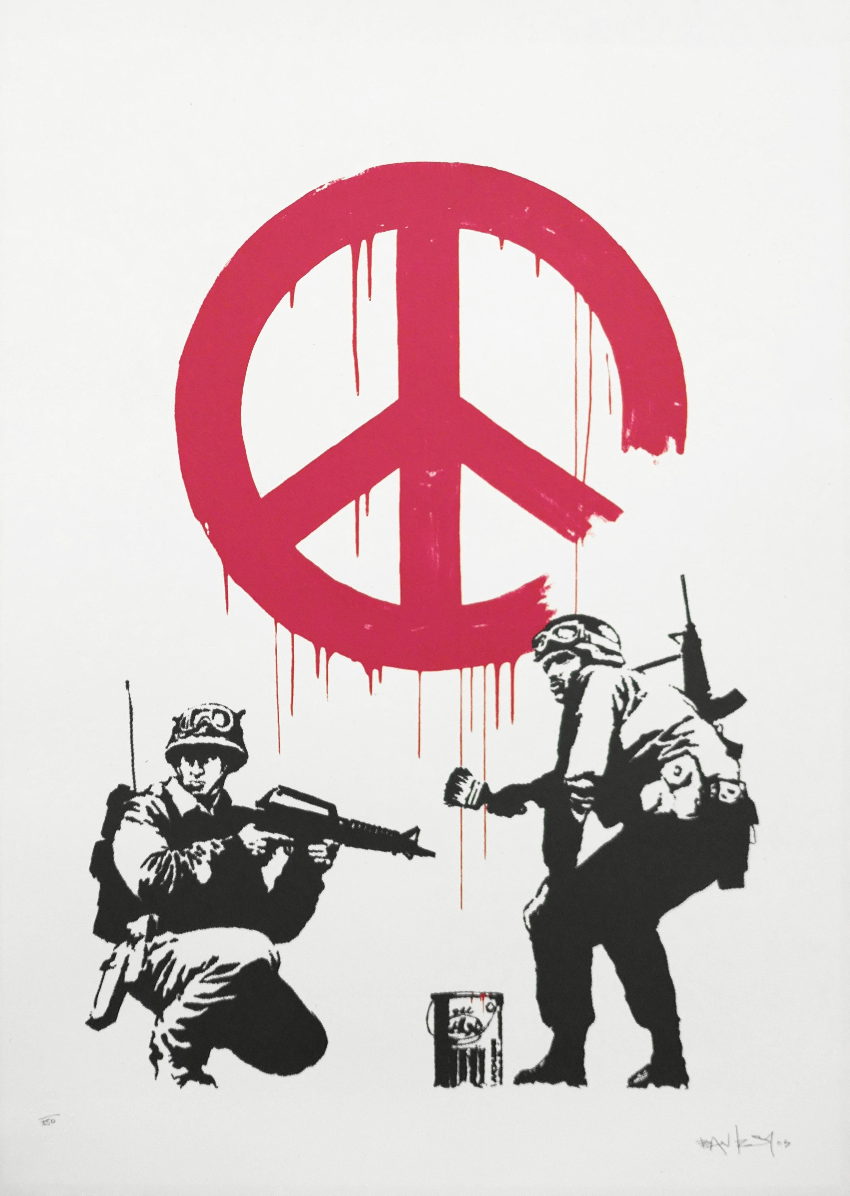 Banksy CND Soldiers (Signed Print) 2005