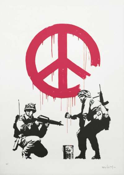 CND Soldiers - Signed Print by Banksy 2005 - MyArtBroker