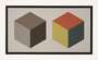 Sol Lewitt: Double Cubes In Grays And Colours Superimposed - Signed Print