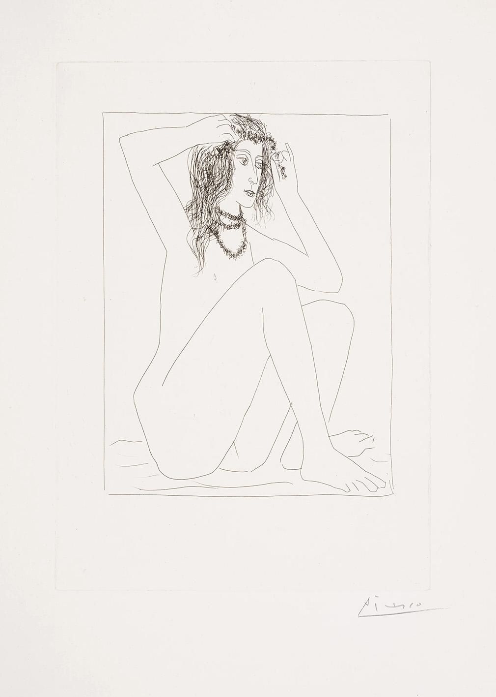 Pablo Picasso Faune Dévoilant Une Femme (Signed Print) 1939