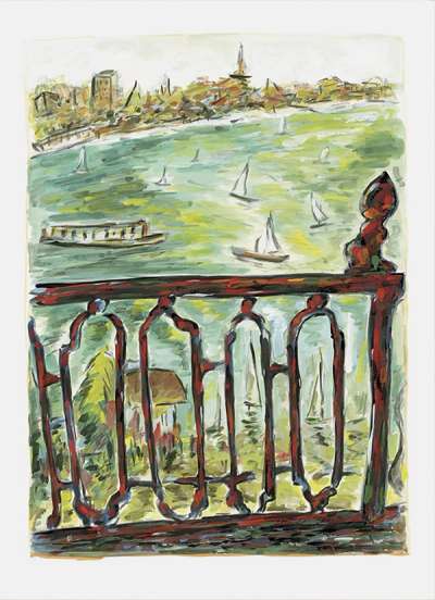 Vista From Balcony (2010) - Signed Print by Bob Dylan 2010 - MyArtBroker
