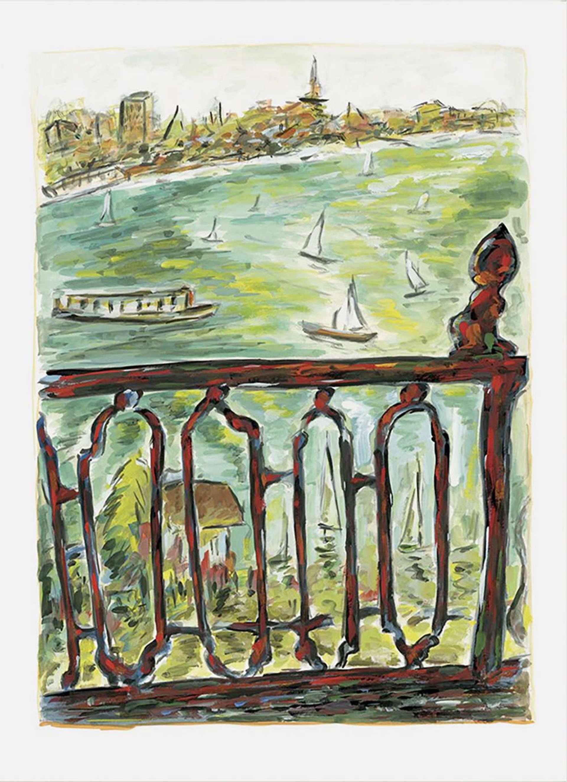 Vista From Balcony (2010) - Signed Print by Bob Dylan 2010 - MyArtBroker