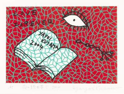 Book To Read At Night C - Signed Print by Yayoi Kusama 2004 - MyArtBroker