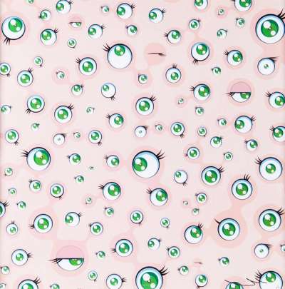 Takashi Murakami - Jellyfish Eyes Wallpaper Auction
