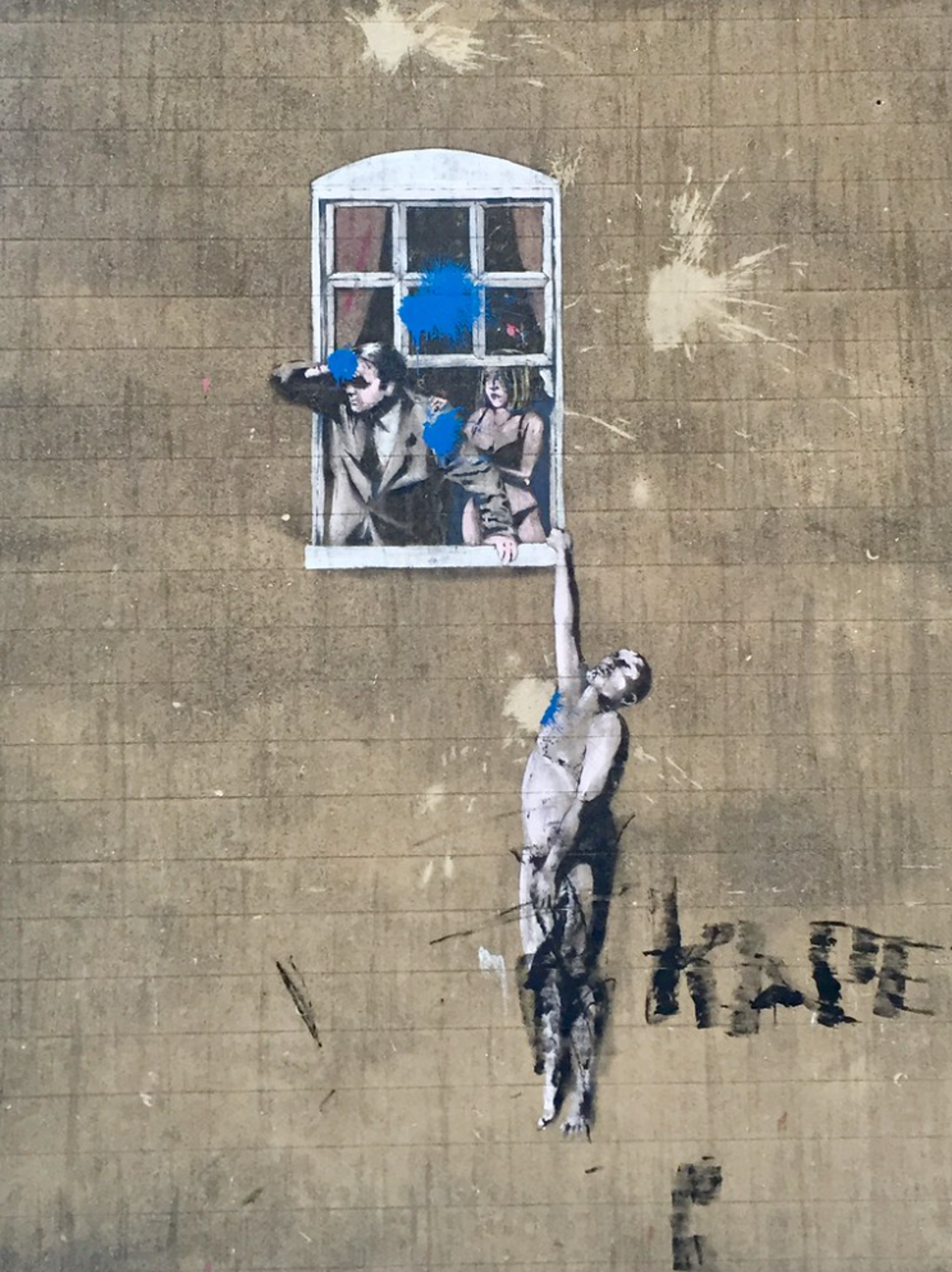 Well Hung Lover by Banksy