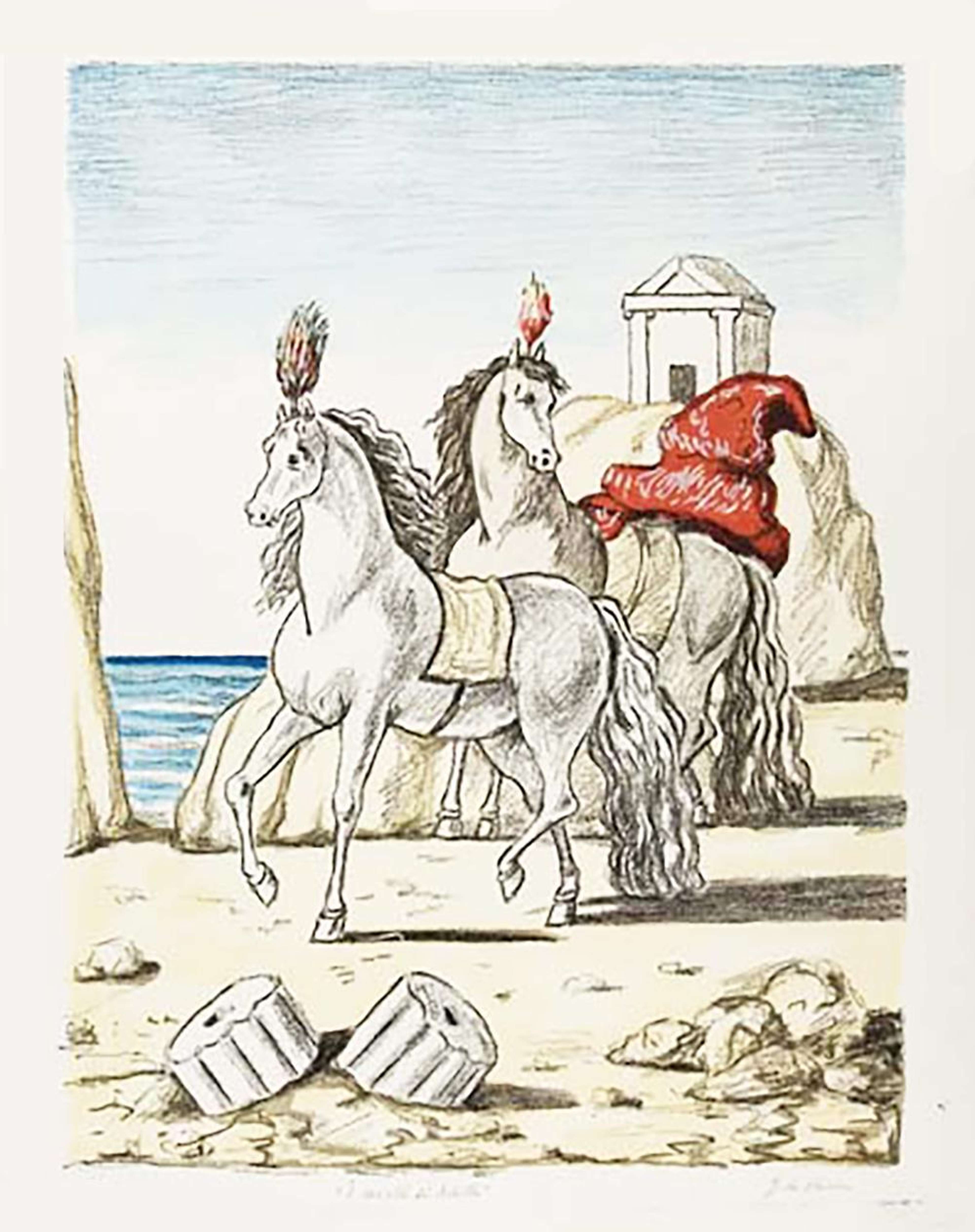 I Cavalli Di Achille - Signed Print by Giorgio De Chirico 1971 - MyArtBroker