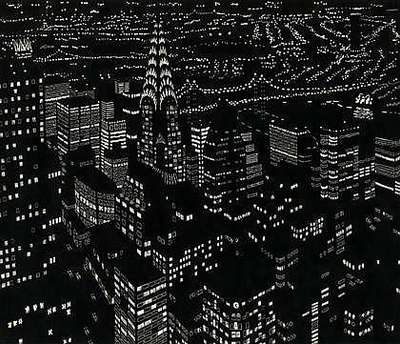 Midtown Composite - Signed Print by Yvonne Jacquette 1997 - MyArtBroker