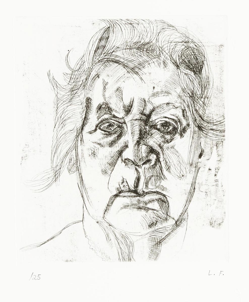 Lucian Freud The Painter's Mother (Signed Print) 1982