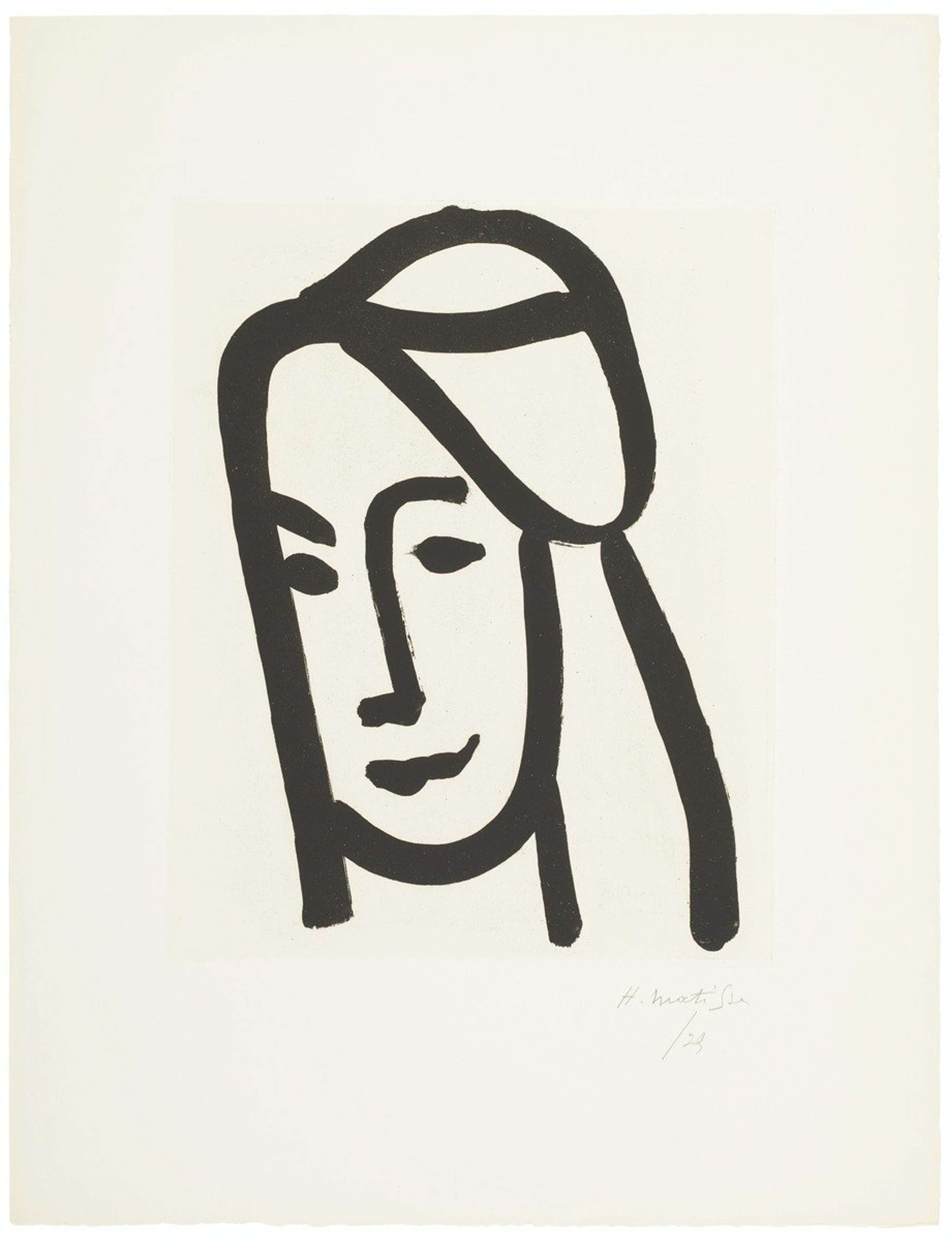 Bédouine Au Long Visage - undefined by Henri Matisse 1947 - MyArtBroker