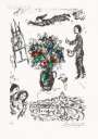 Marc Chagall: Bouquet Sur La Ville - Signed Print
