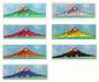 Yayoi Kusama: Mt. Fuji In Seven Colours (complete set) - Signed Print