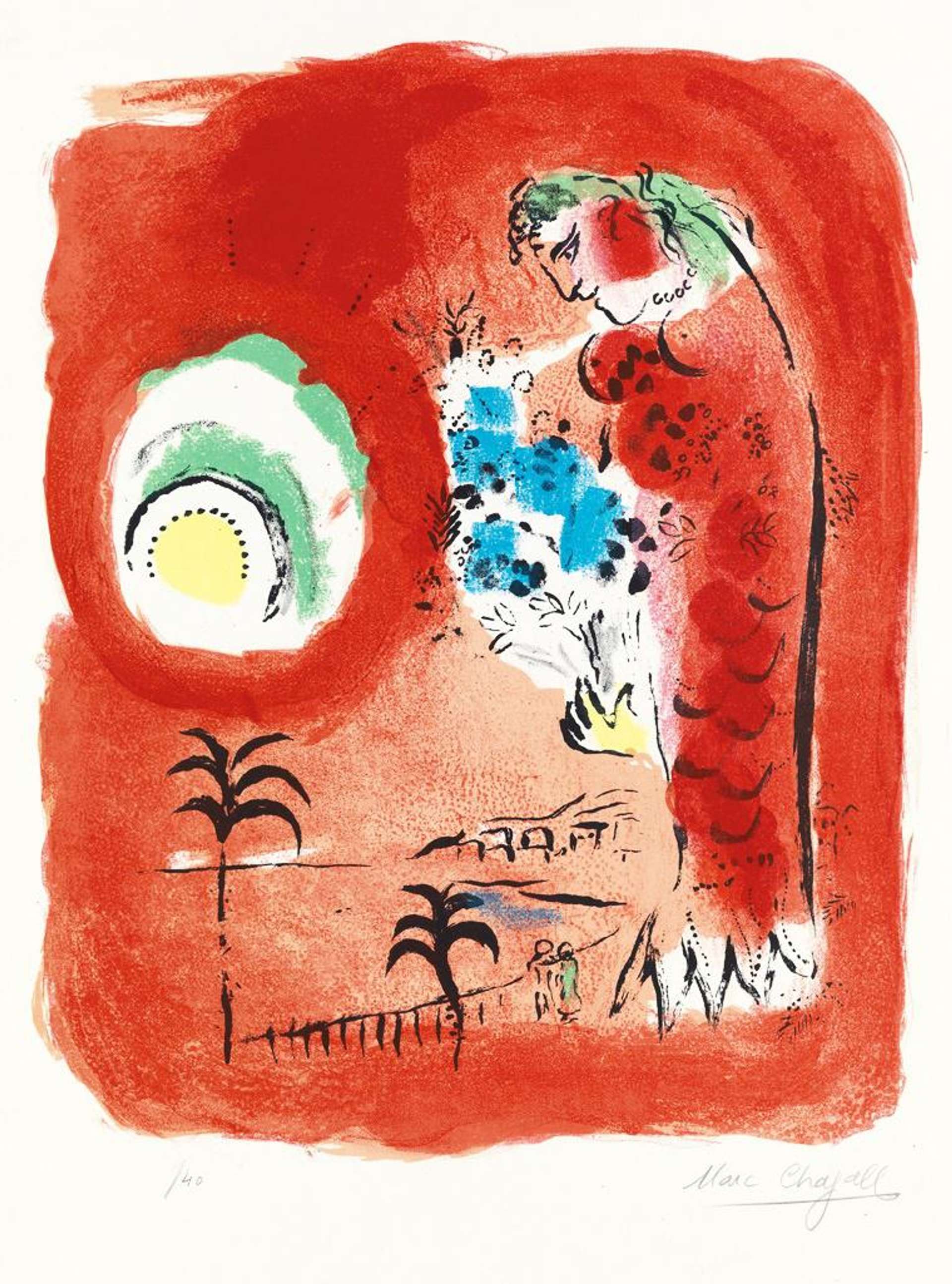 La Baie Des Anges (Côte d'Azur) - Signed Print by Marc Chagall 1960 - MyArtBroker