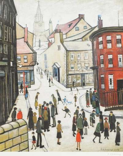 Berwick Upon Tweed - Signed Print by L S Lowry 1973 - MyArtBroker