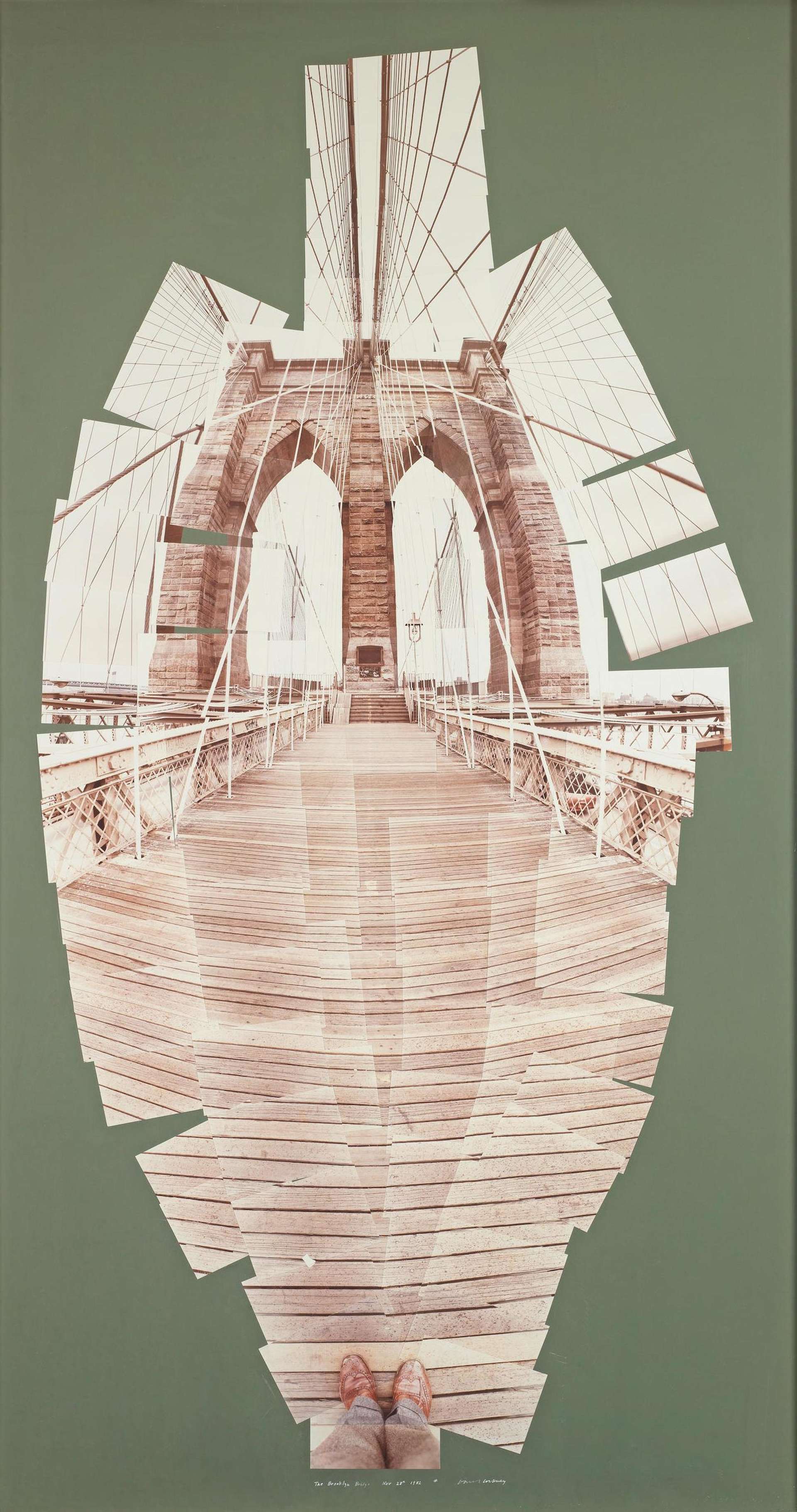 The Brooklyn Bridge - Signed Print by David Hockney 1982 - MyArtBroker