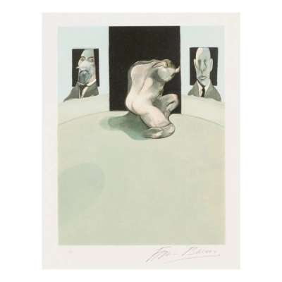 Francis Bacon: The Metropolitan Triptych (centre panel) - Signed Print