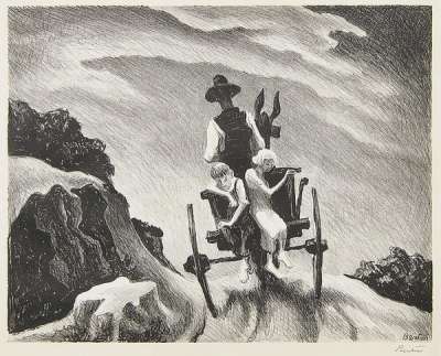 Goin' Home - Signed Print by Thomas Hart Benton 1939 - MyArtBroker