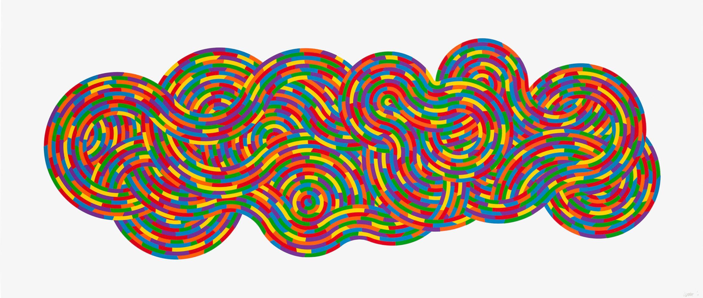 Sol Lewitt Whirls And Twirls (Color) (Signed Print) 2005 | MyArtBroker