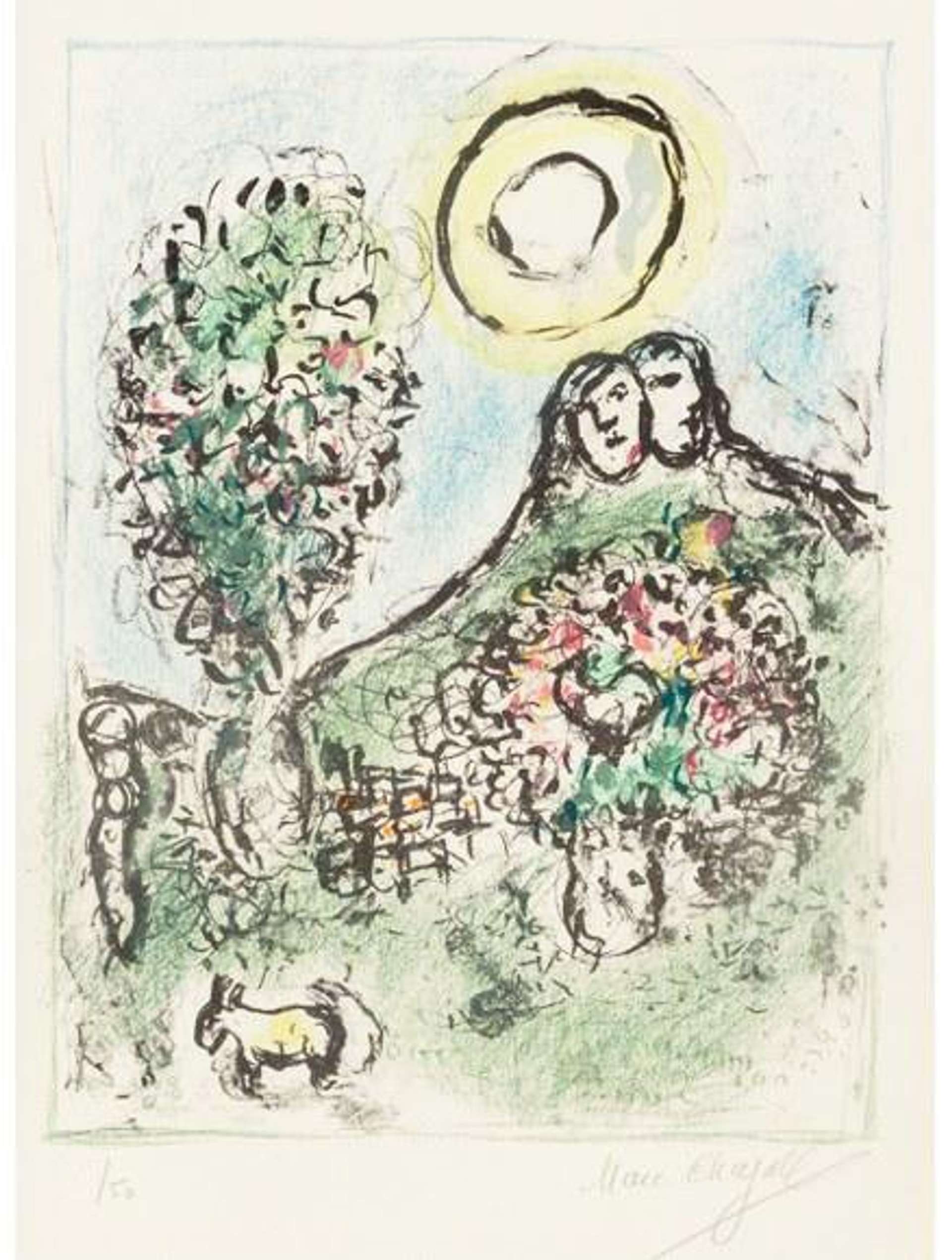 Marc Chagall: Le Baou De St Jeannet II - Signed Print