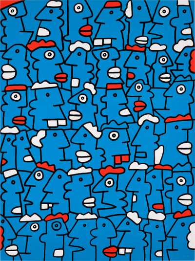 Fast Form Manifest - Signed Print by Thierry Noir 2016 - MyArtBroker