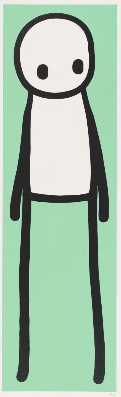 Book (Deluxe Edition, Mint Green) - Signed Print by Stik 2015 - MyArtBroker