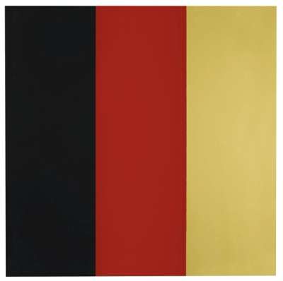 Schwarz Rot Gold III - Signed Mixed Media by Gerhard Richter 1999 - MyArtBroker