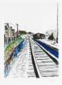 Bob Dylan: Train Tracks White (2010) - Signed Print