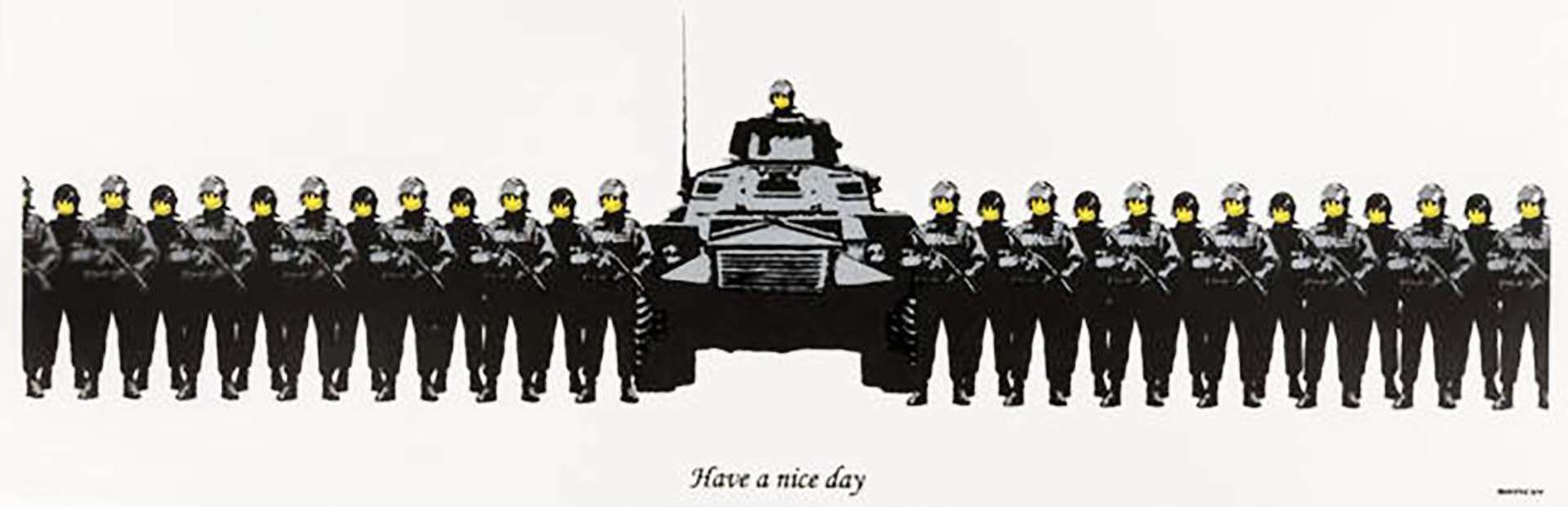 Banksy: Have A Nice Day (Anarchist Book Fair) - Signed Print