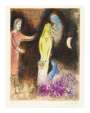 Marc Chagall: Chloe Is Dressed And Braided By Cleariste - Signed Print