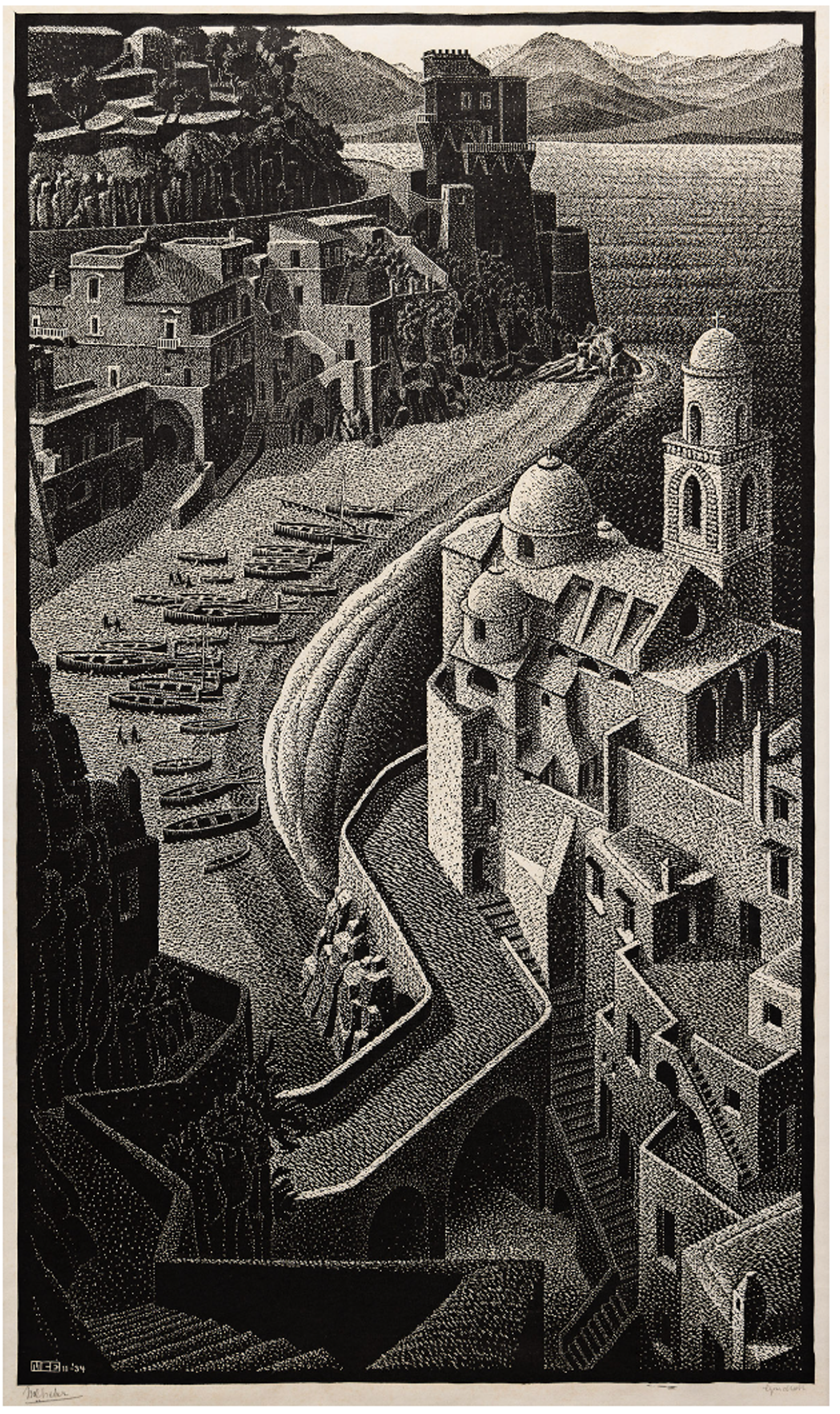 Castle in the Air by M. C. Escher - Sotheby's