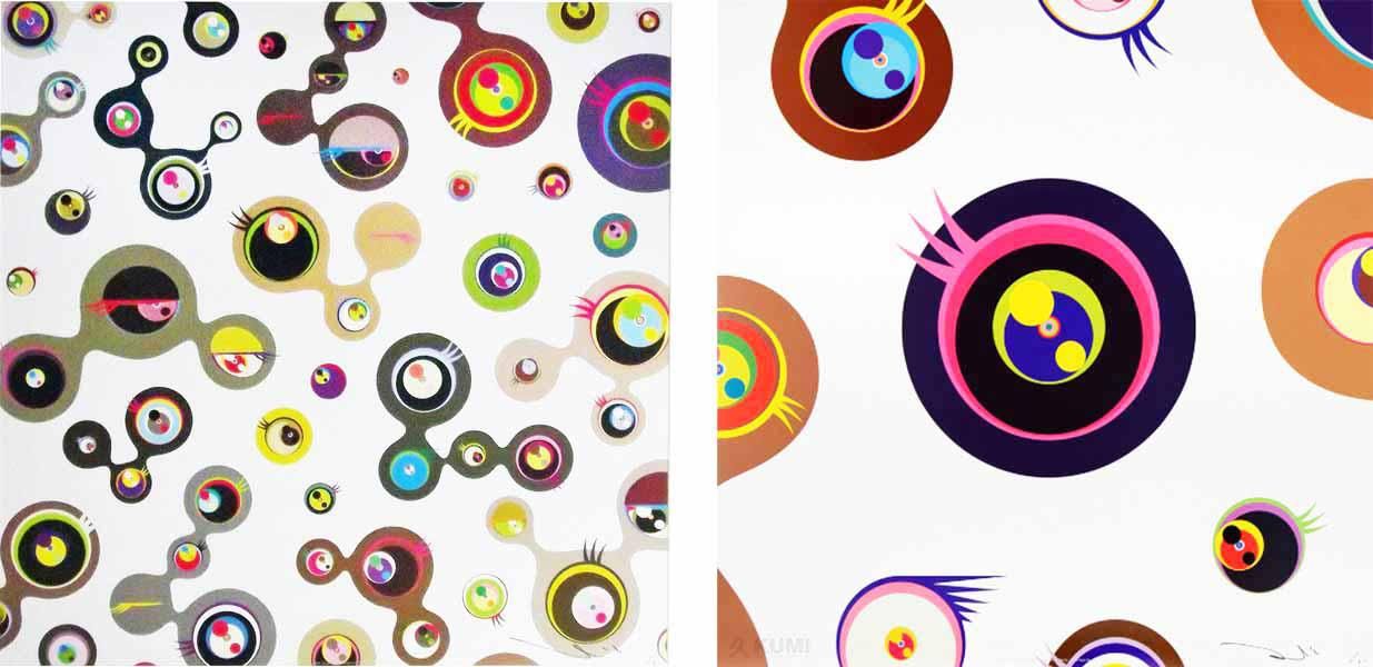 Takashi Murakami Jellyfish Eyes (white) (Signed Print) 2006