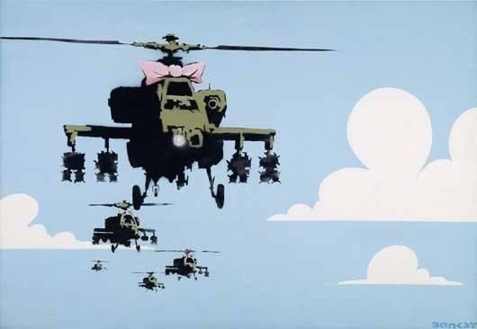 Happy Choppers by Banksy Background & Meaning | MyArtBroker