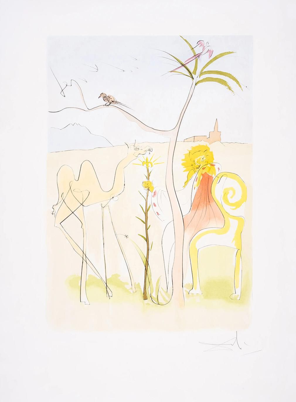 Salvador Dali、LE TRICORNE、海外版希少レゾネ、状態良好 Salvador Dali、LE TRICORNE、海外版希少レゾネ、状態良好 絵画
