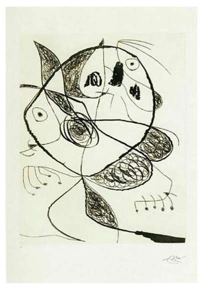 Les Revenants No.5, Black Proof Edition - Signed Print by Joan Miró 1974 - MyArtBroker