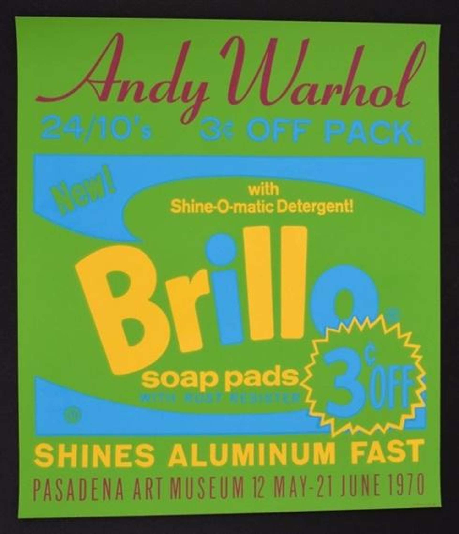 Brillo Soap Pads, Pasadena Art Museum Poster by Andy Warhol