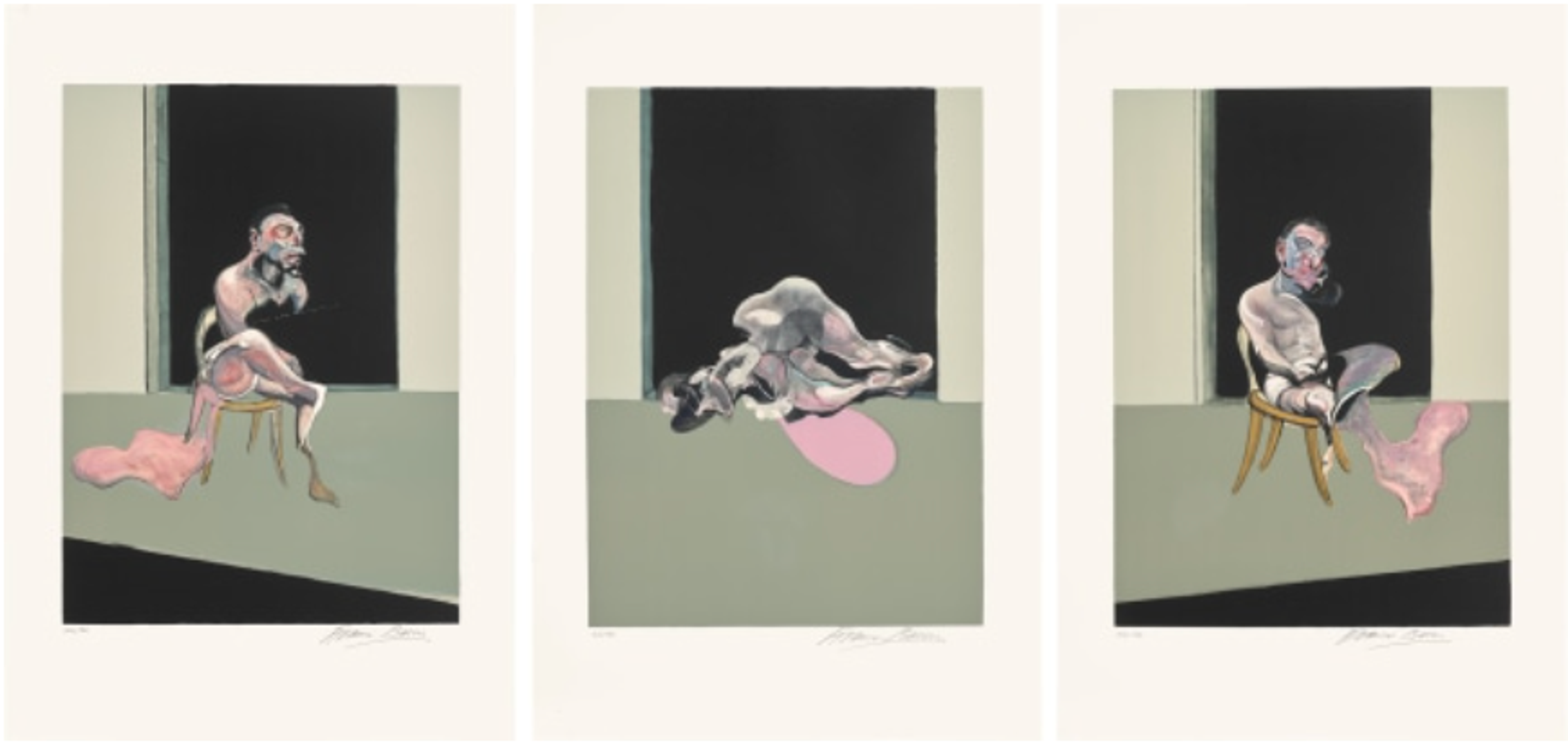 Triptyque août 1972 (after, Triptych August 1972) (S. 23, T. 24) by Francis Bacon - Phillips 