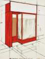 Christo: Red Store Front, Project - Signed Print