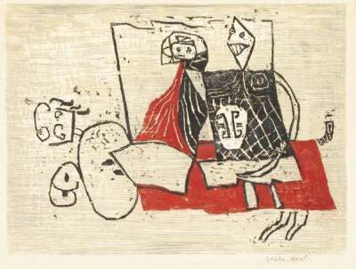 Knight With Lady (Knight And Lady) - Signed Print by Roy Lichtenstein 1951 - MyArtBroker