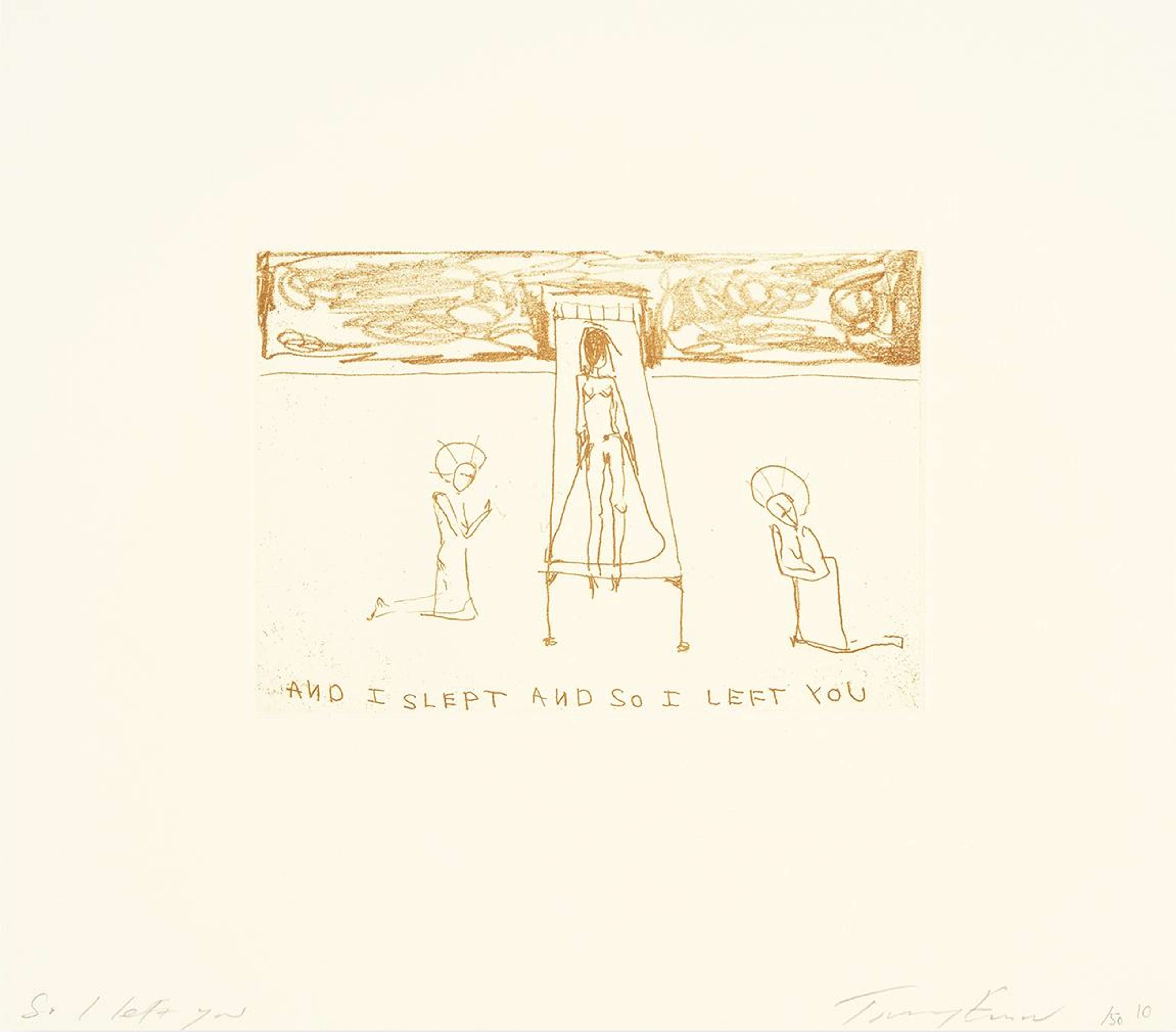 So I Left You - Signed Print by Tracey Emin 2010 - MyArtBroker