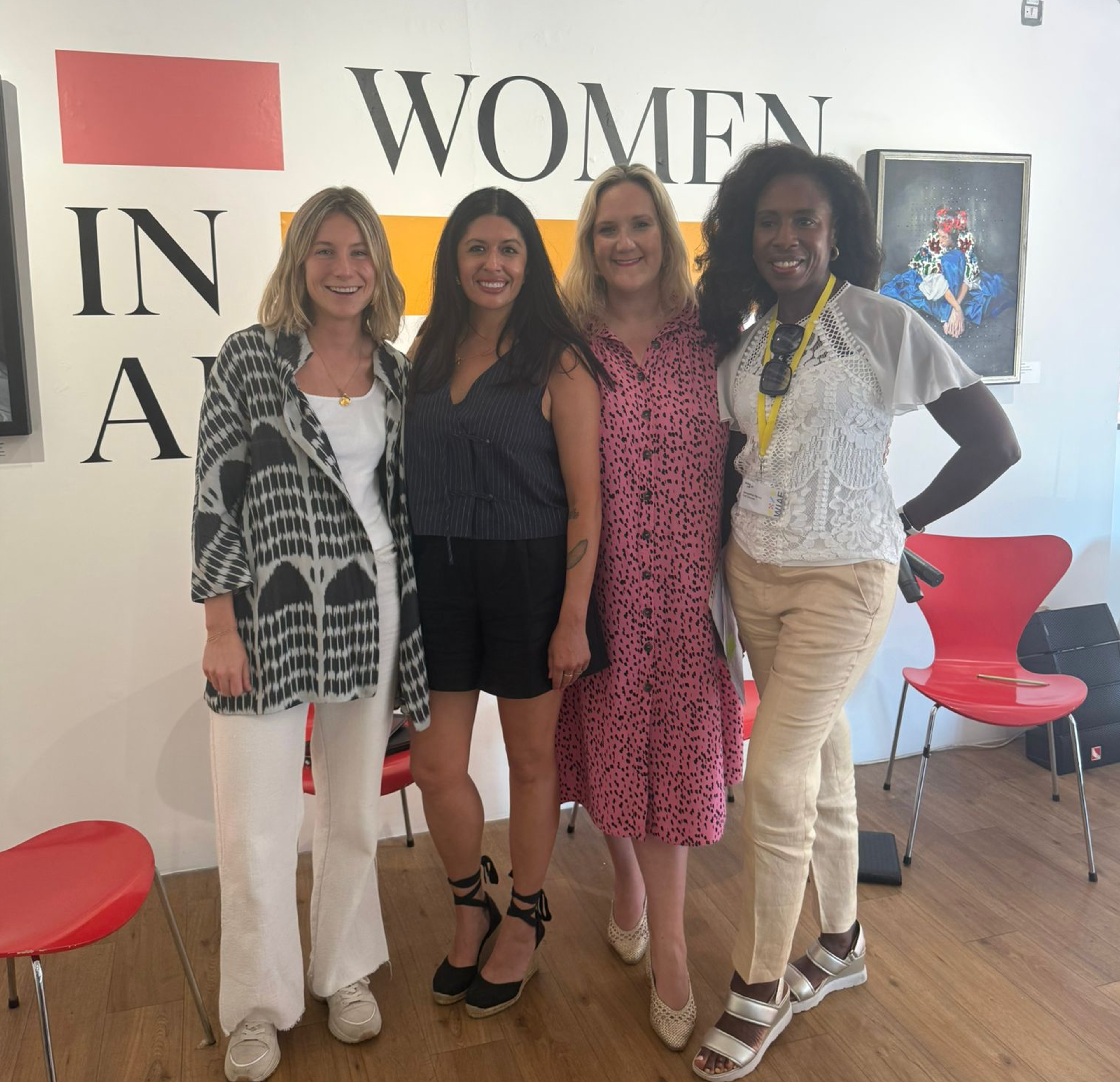 Panellists at the women in art fair