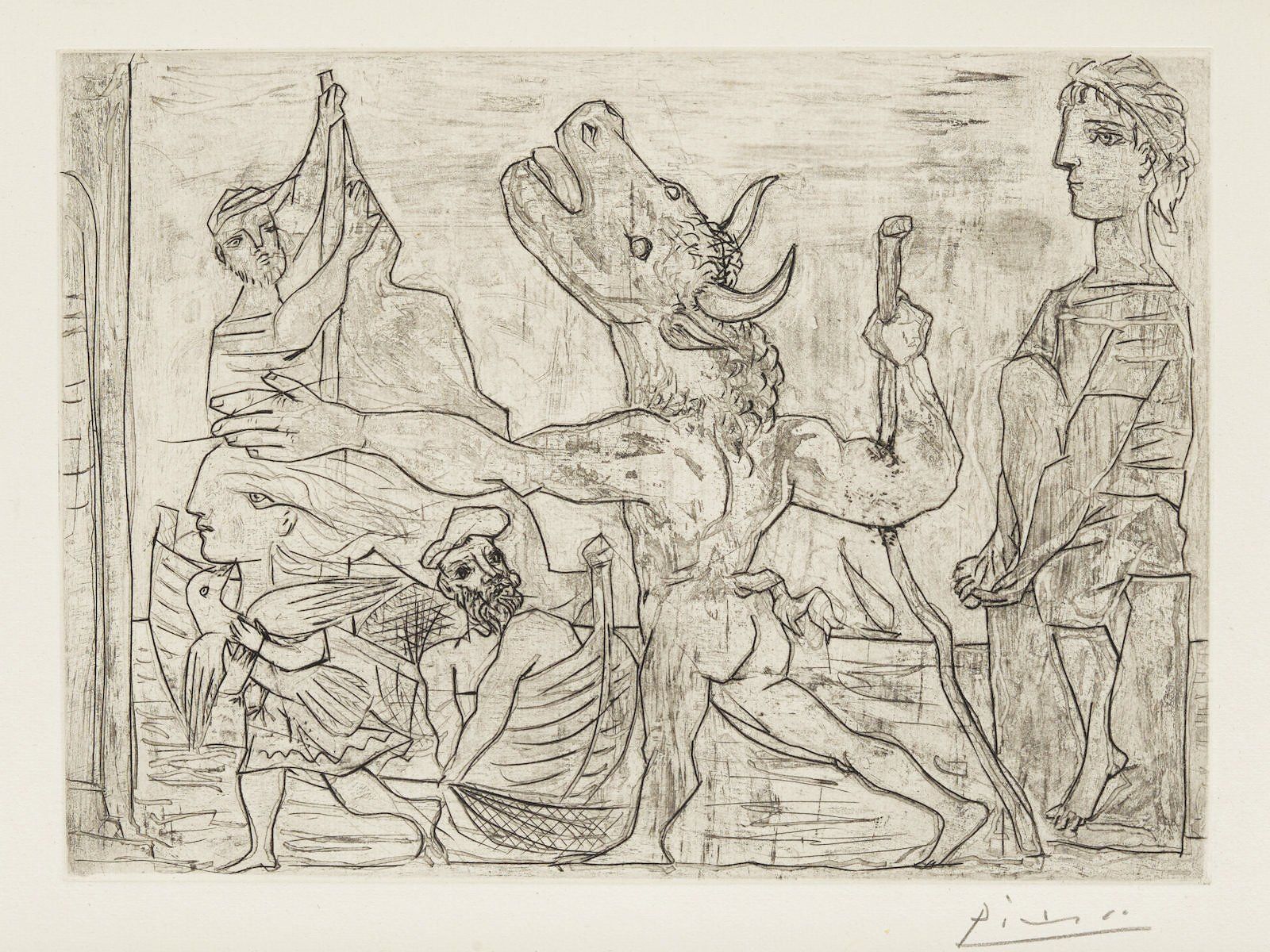 初版 「PICASSO ・SUITE VollARD」 ピカソ ボラ－ル組曲 La Suite Vollard by Pablo Picasso Meaning, Analysis & Auction