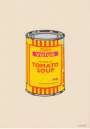 Banksy: Soup Can (banana, orange and hot pink) - Signed Print