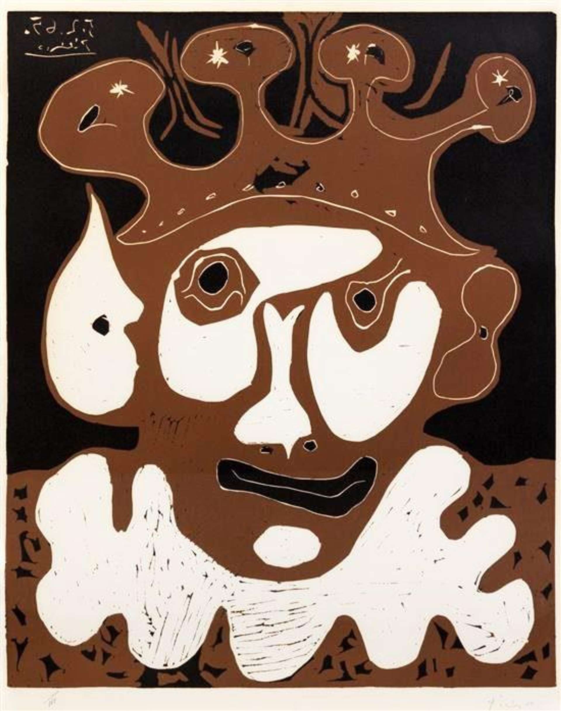 Tête De Bouffon Carnaval - Signed Print by Pablo Picasso 1965 - MyArtBroker