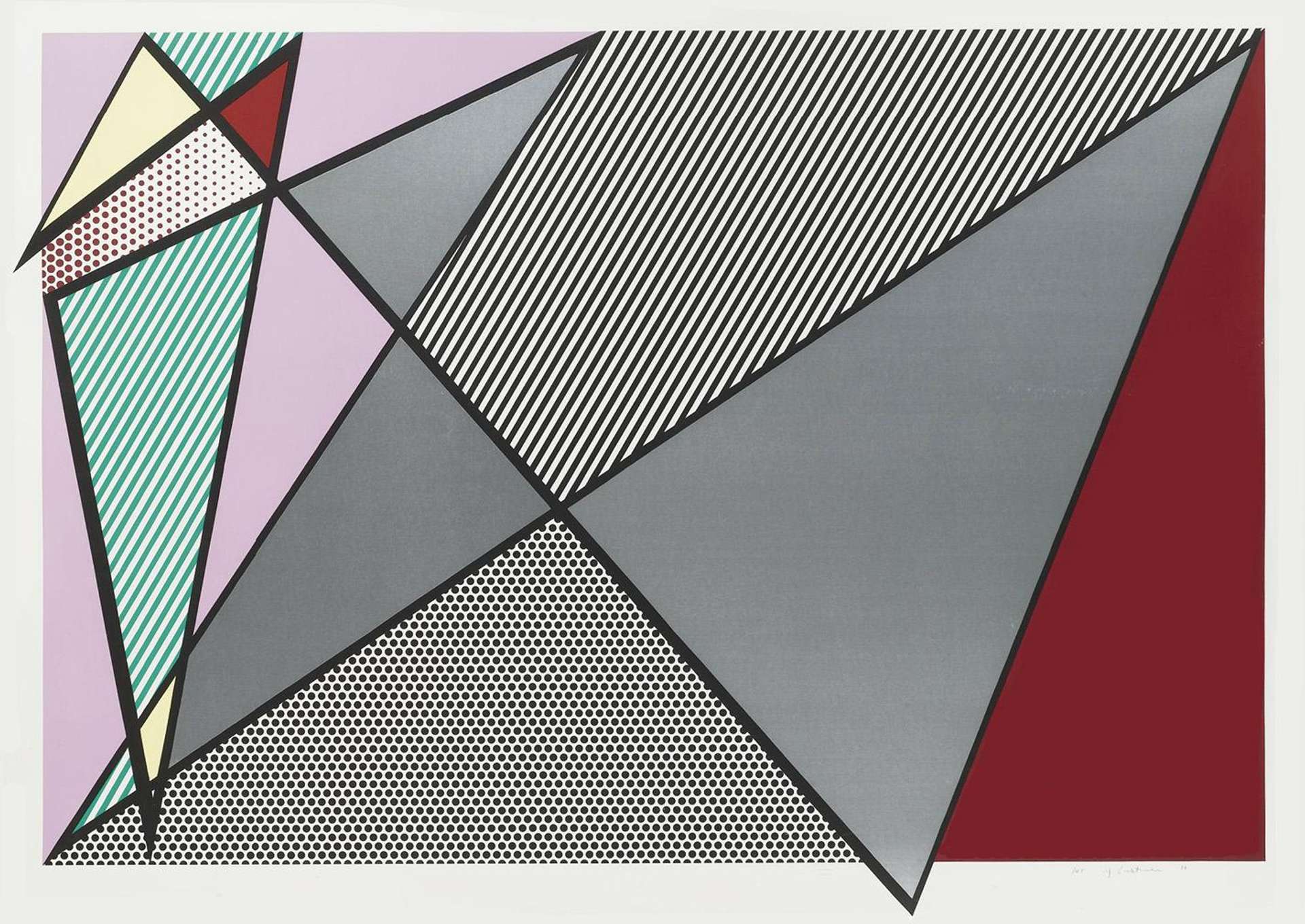 Imperfect (C. 224) - Signed Print by Roy Lichtenstein 1988 - MyArtBroker